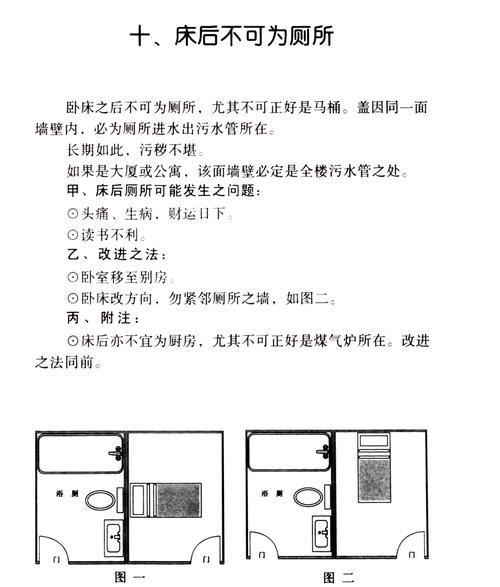 卧室床头朝向厕所墙壁的风水问题，是否适宜？