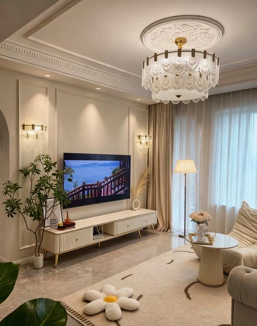 奶油风水晶吊灯和家居风格搭吗？