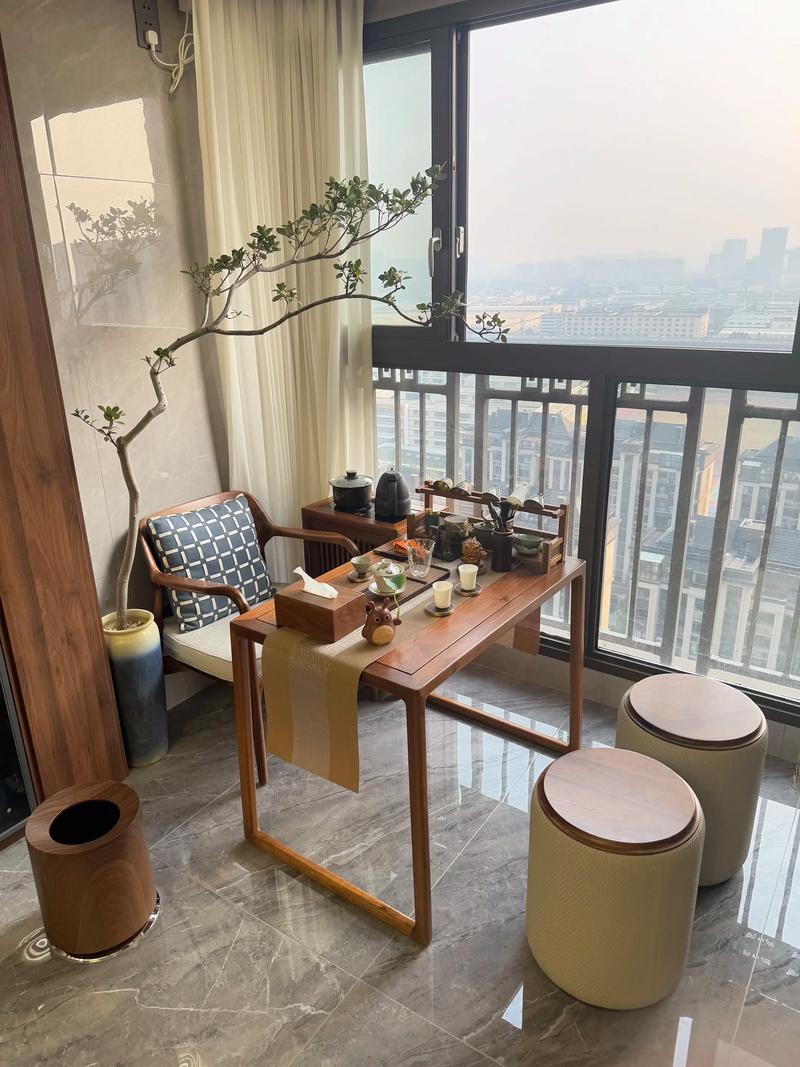 阳台茶几上可以摆放风水轮吗？