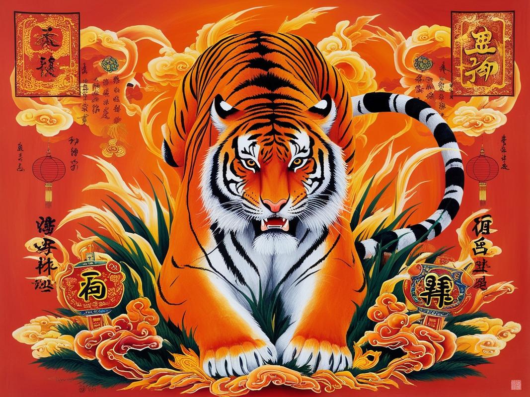 为什么说风水里老虎吃肉是吉祥的象征呢？