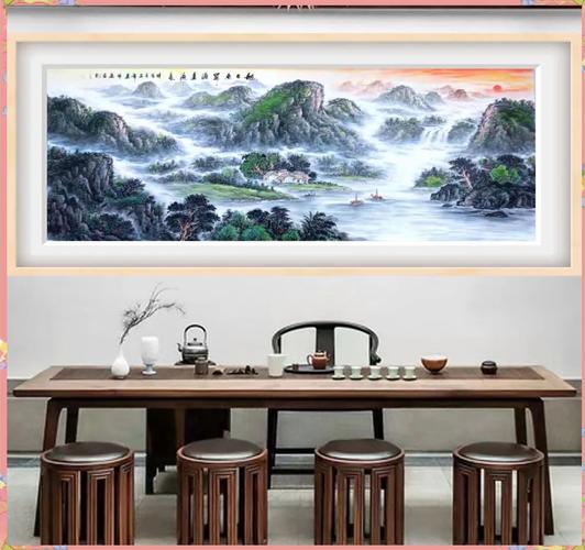 山水竖条画在家中，对风水有好处吗？