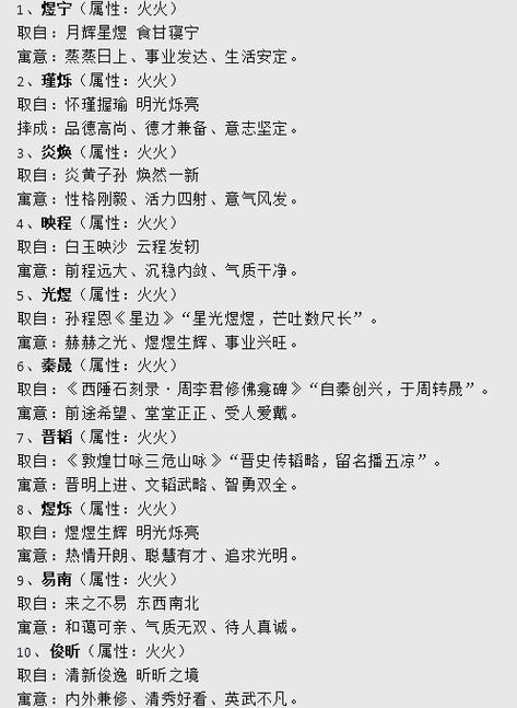 男孩命里带什么数字好？山下火命取名字带什么好？男孩名字为长尾。