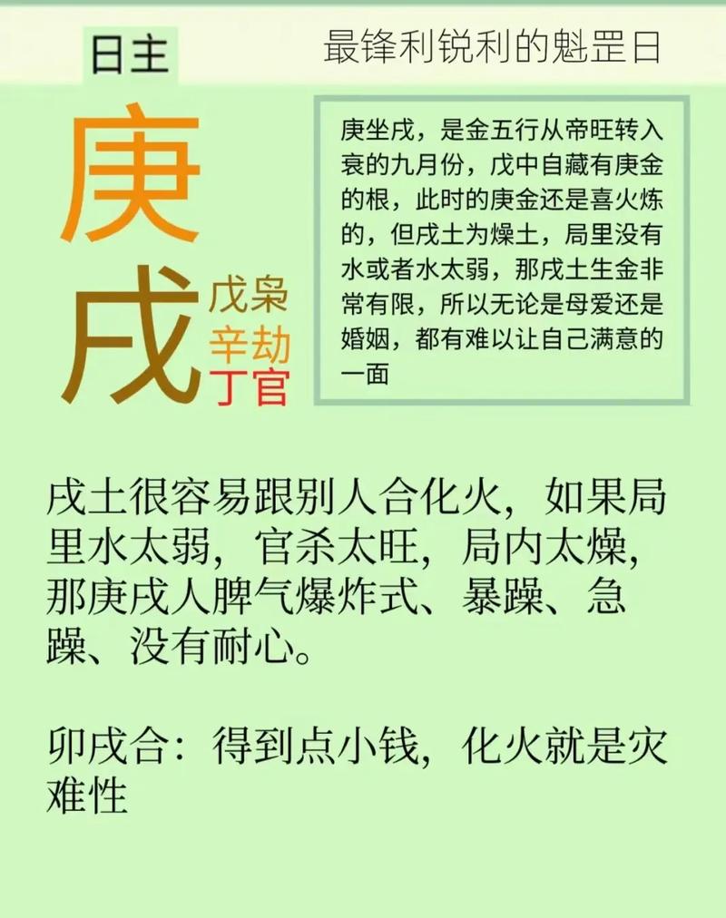 庚戌年五行命理是什么命？日柱庚戌的女人命运如何？