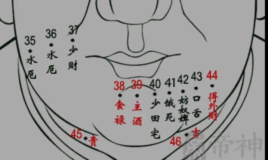 男人下巴左下方有痣，命运如何？下巴短小又代表什么？