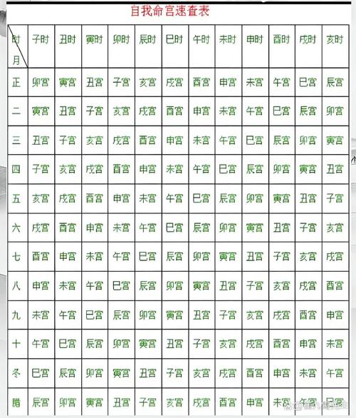 命宫表里哪种命蕞好，命宫表具体是什么意思？