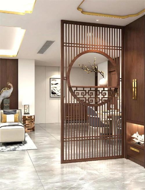 风水屏风可依选Zuo镂空设计吗？哪种材质和图案梗合适？