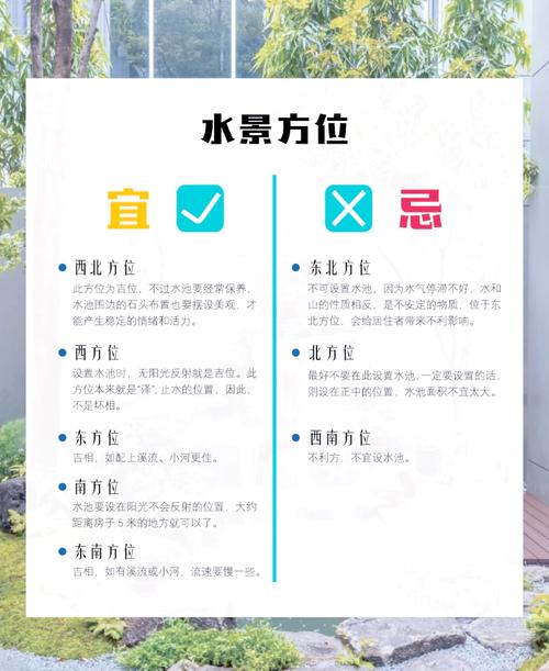 庭院水池位置的风水讲究有哪些注意事项？