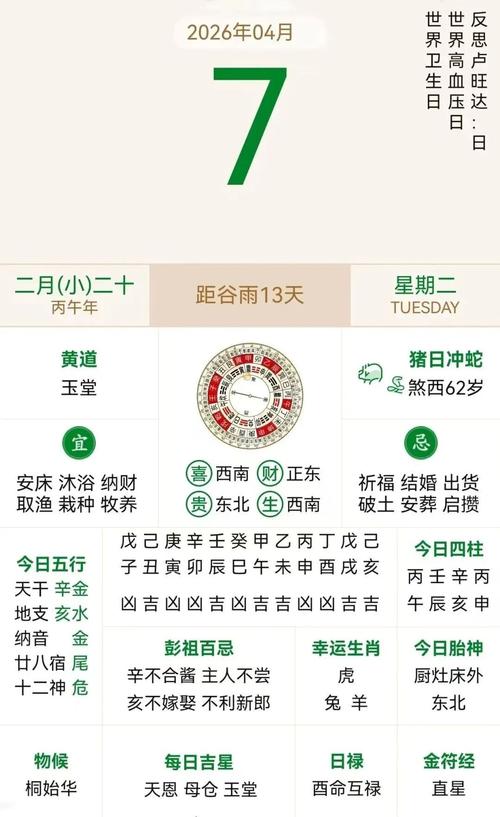 2026年4月23日农历三月初七，黄历上今天可以拆墙吗？有什么注意事项？