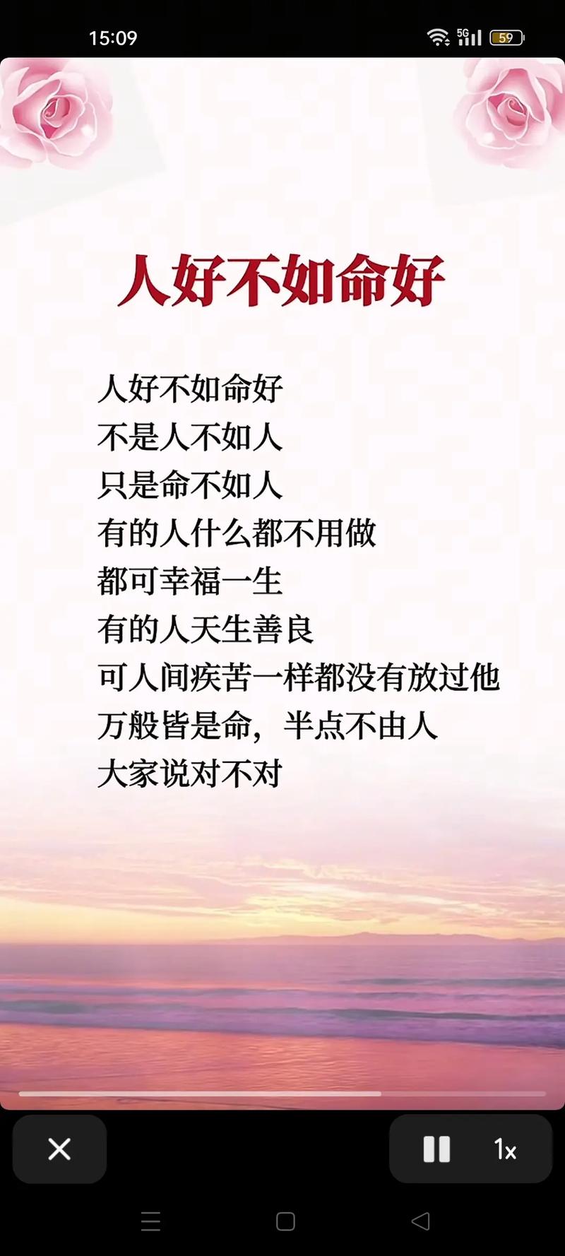 命不好心却好的下一句是什么？