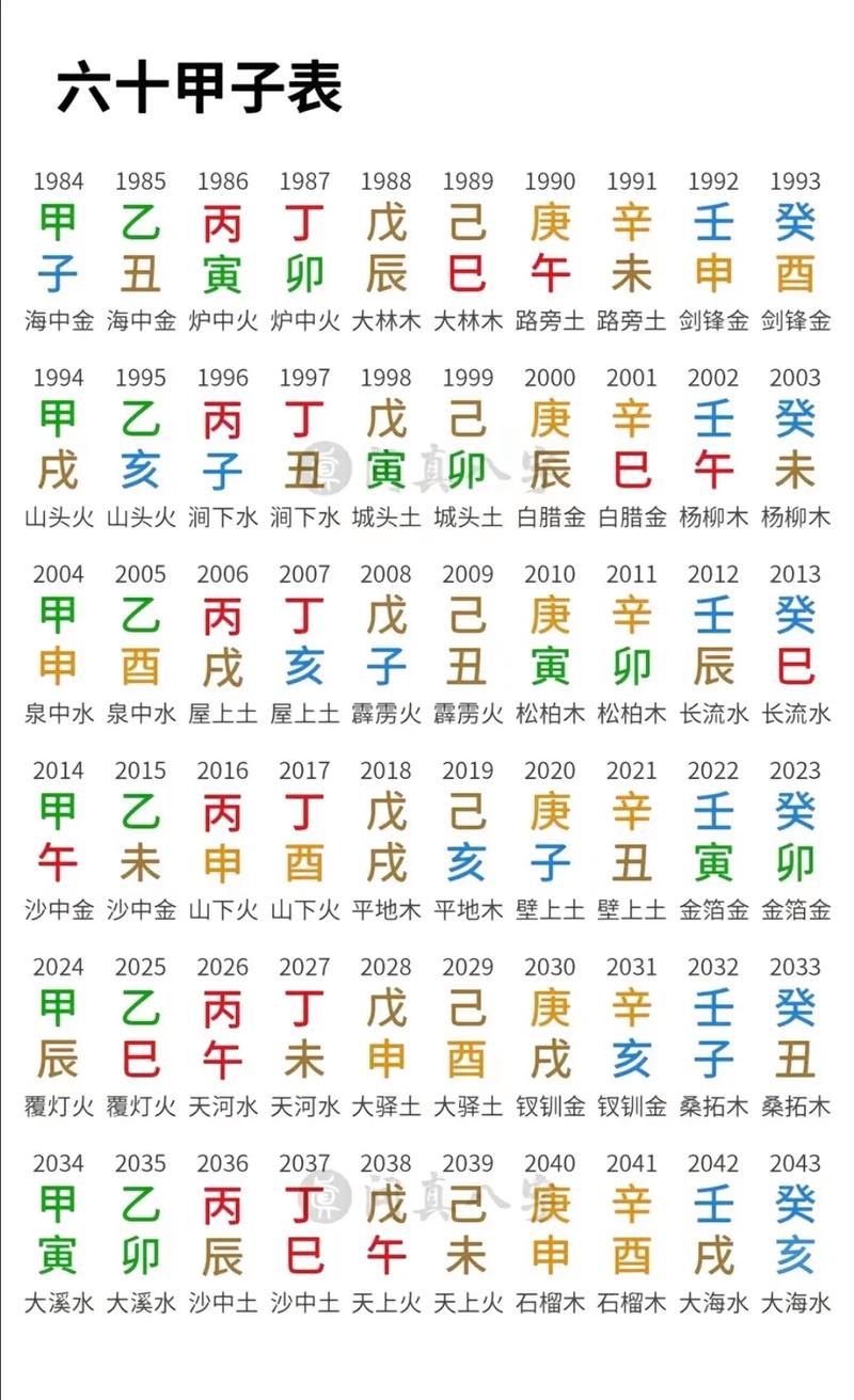 六十甲子仙命中的年命具体指什么？