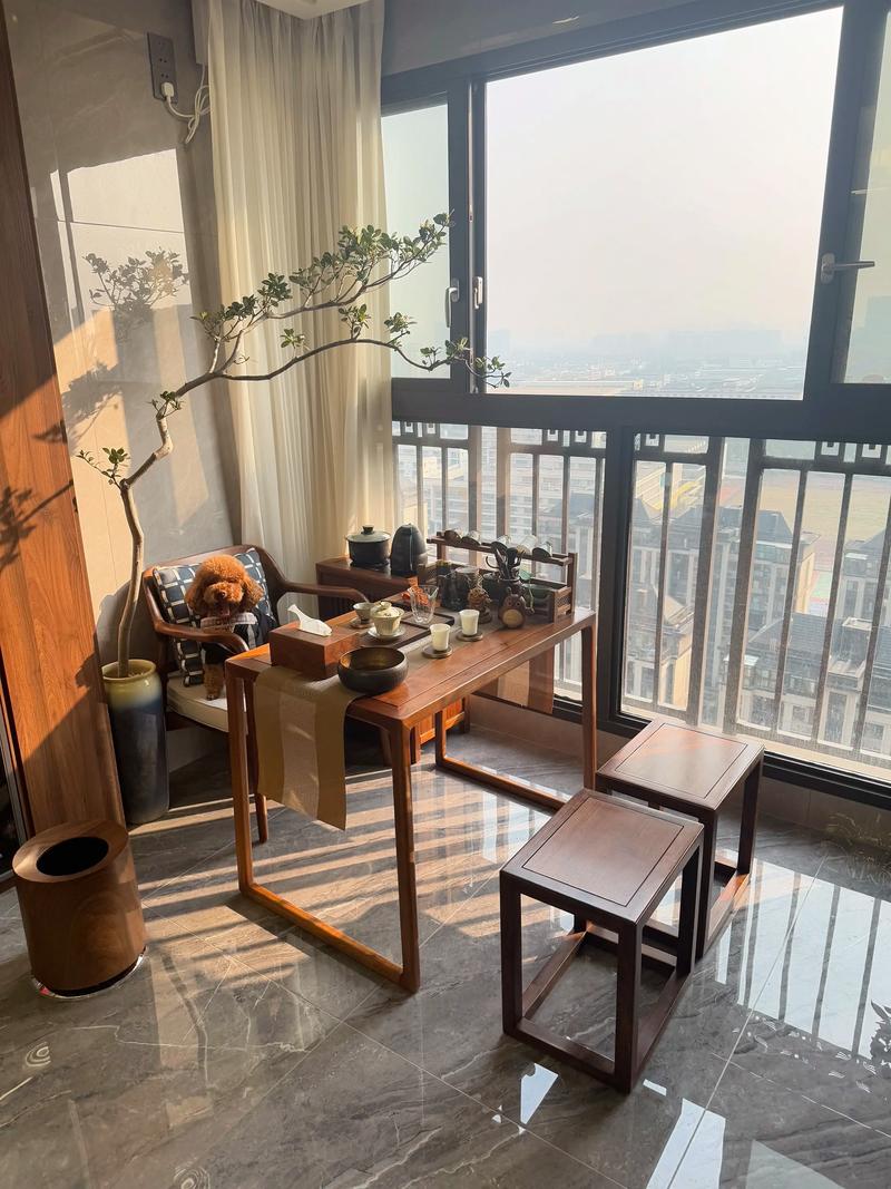 阳台茶几上可以摆放风水轮吗？