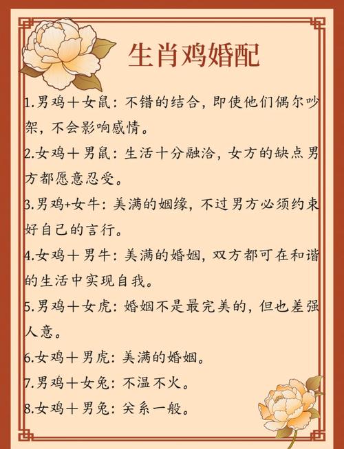 93年属鸡和什么命最配婚姻？最佳婚配表是什么？