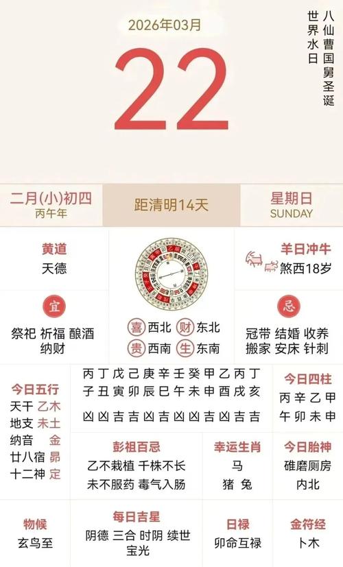 2026年4月26日农历三月初十适合栽树吗？今日黄历查询结果如何？