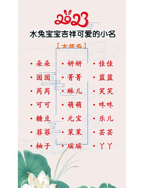 今年兔宝宝什么命什么水，有水喝有草吃的兔宝宝名字叫什么？
