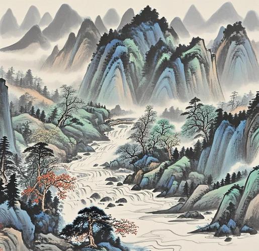 山水画中，以水为主题的山水画有哪些题材？