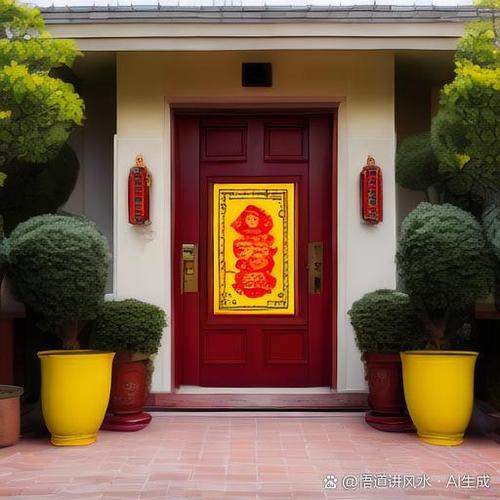 红色大门对财运有促进作用吗？这风水布局合适吗？