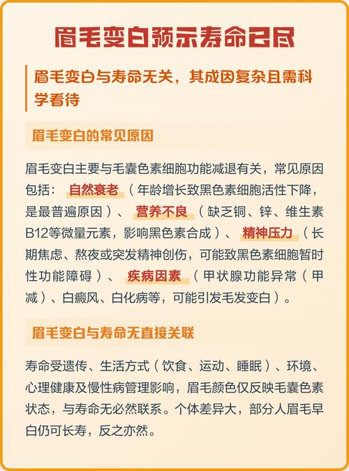 眉毛变白的人命运如何？白眉毛预示吉凶？