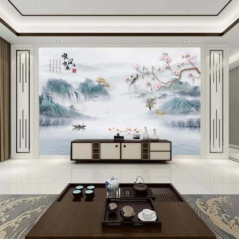 影视墙风水画布景搭配合适吗？