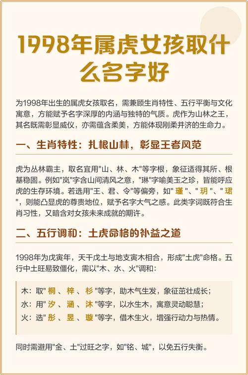 1998年出生属虎的女生是什么命？