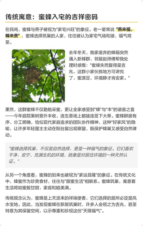 门口养蜜蜂会对家宅风水产生怎样的影响呢？