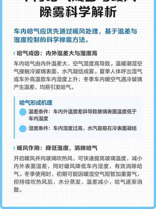 车内哈气现象是否与暖风系统调节不当有关？