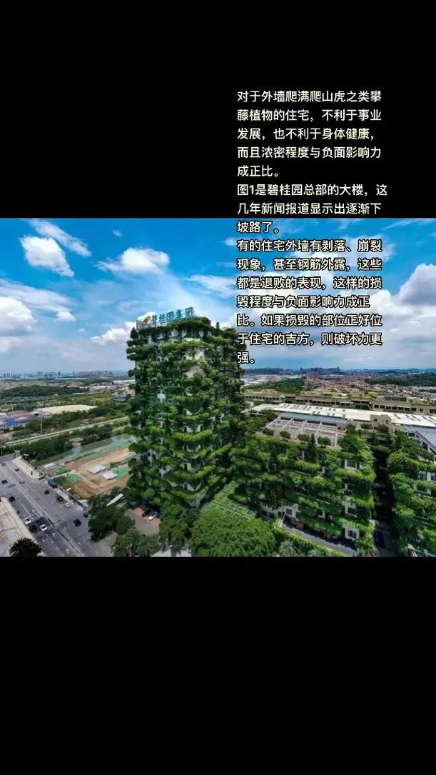 植物爬满楼房对住宅风水有影响吗？