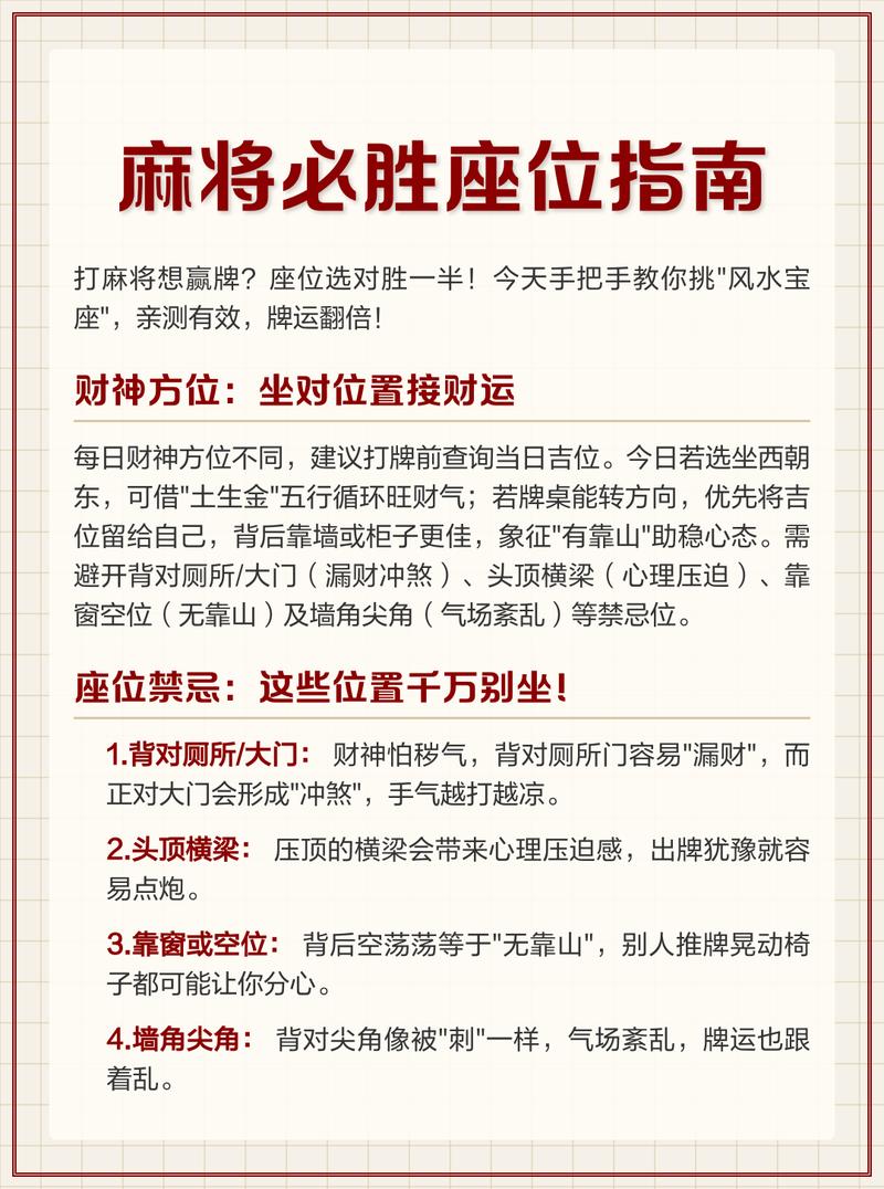 打麻将牌的风水对运势有影响吗？如何改善？