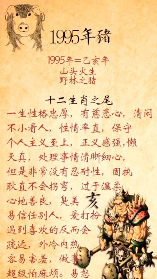 农历1995年乙亥是什么命？乙亥1995年属相命理如何？
