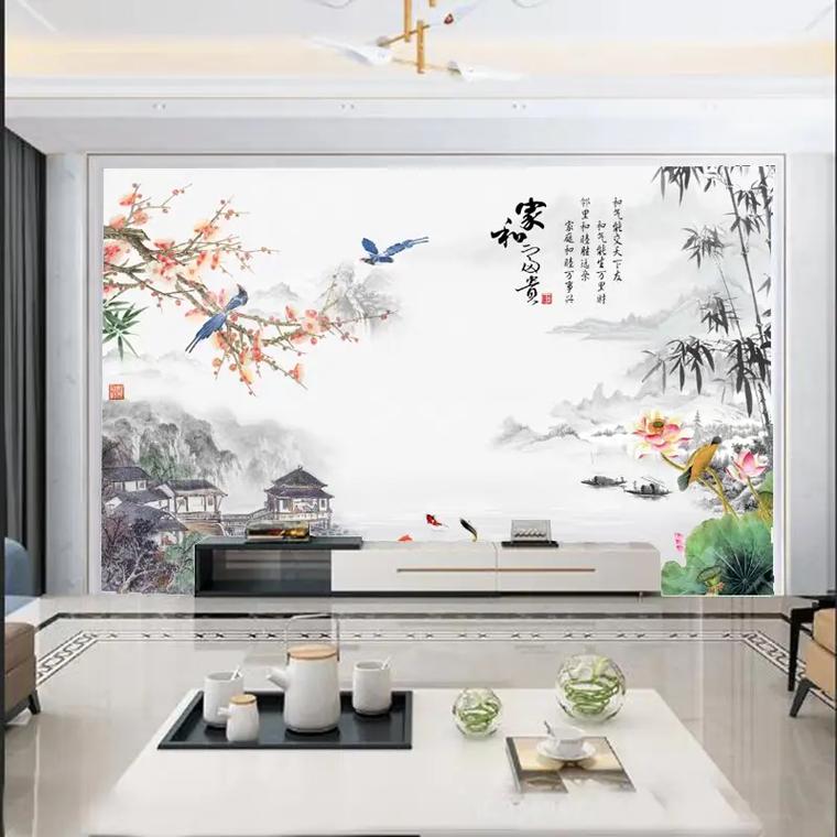 影视墙风水画布景搭配合适吗？