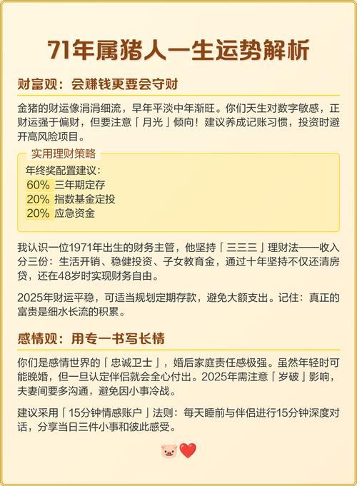 1971年属猪的人命运究竟如何，他们的命格又是什么？