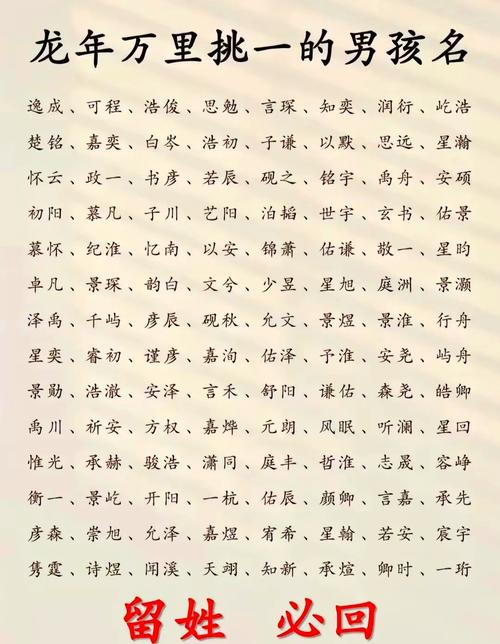 有没有内涵霸气，适合男生宝宝的名字大全推荐？