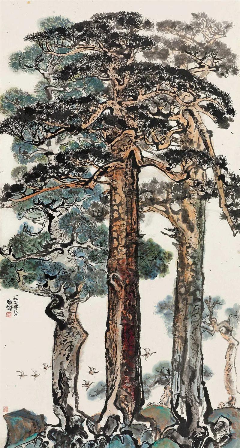 风水画中的松柏象征着吉祥吗？这样的寓意对家居风水有影响吗？