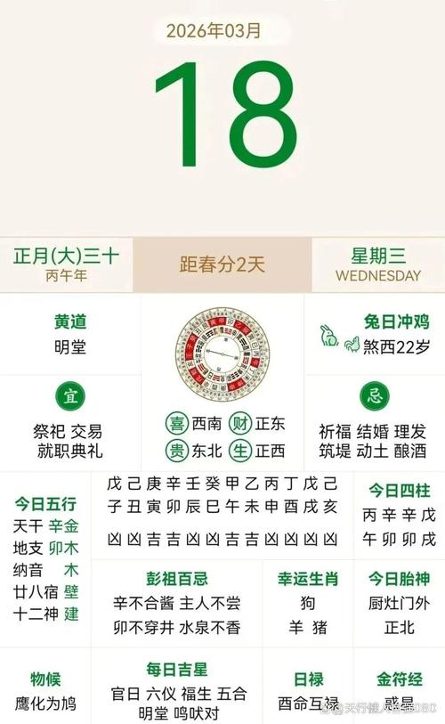 2026年3月18日农历正月三十适合养殖吗，今日养殖是否适宜？