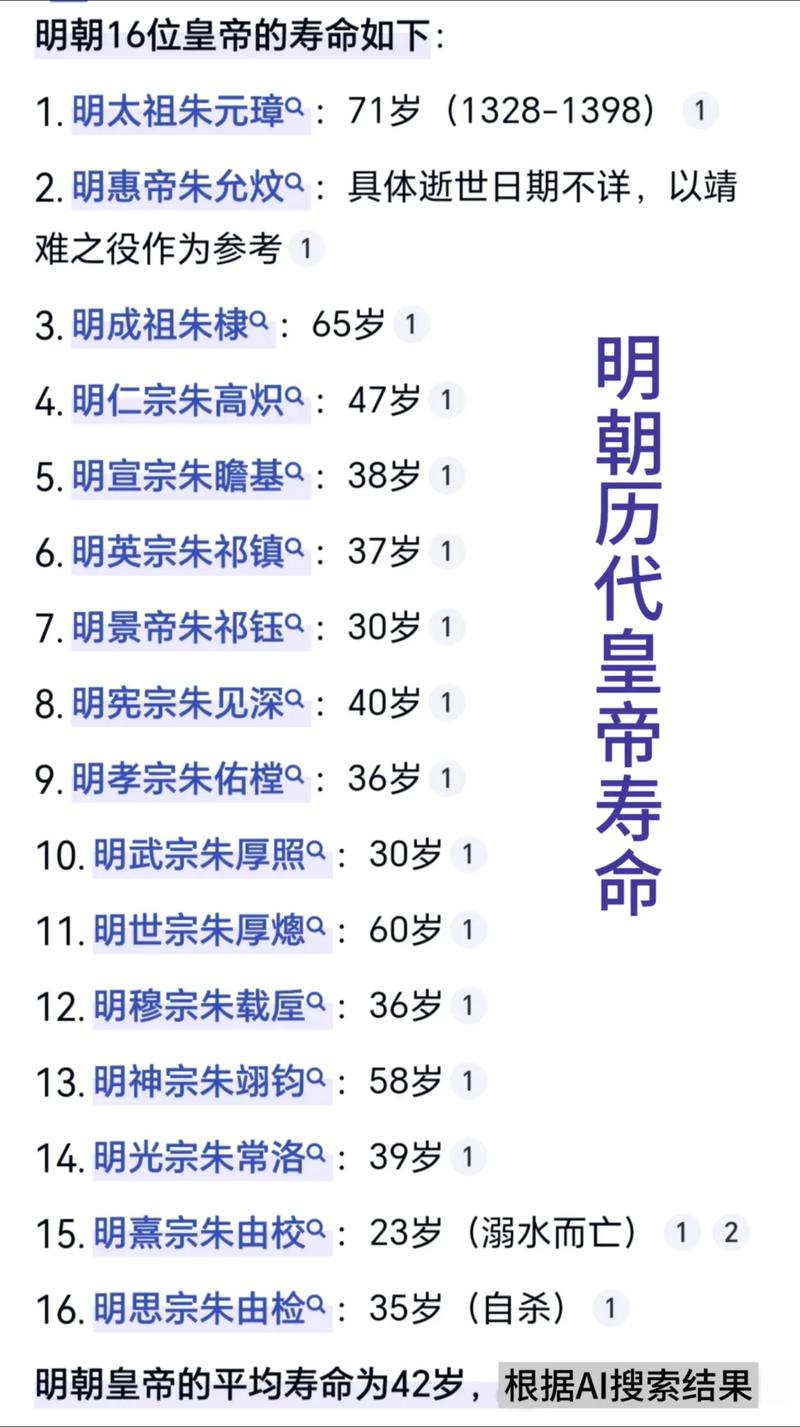 明朝皇帝为何普遍寿命不长？