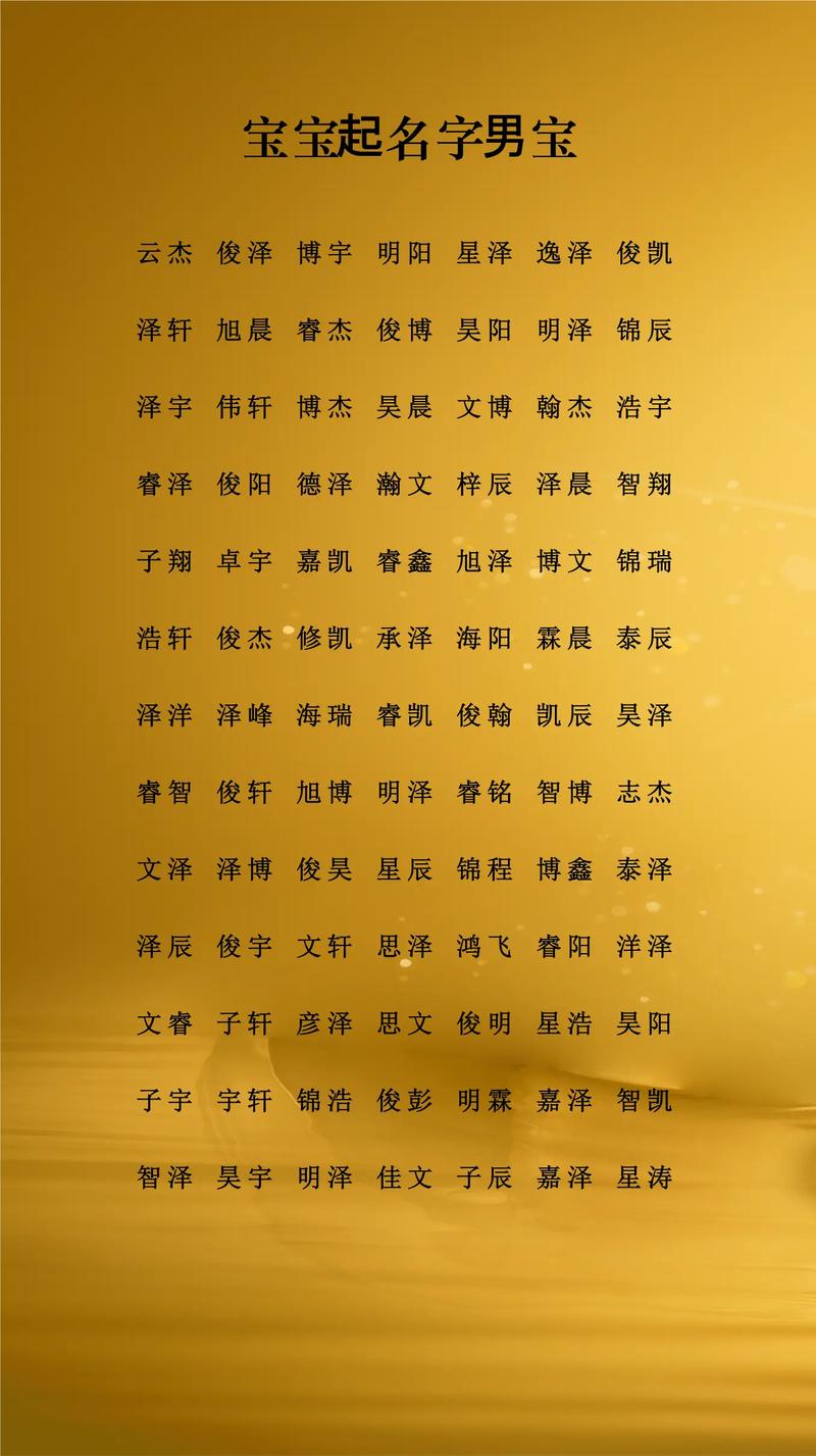 2026年有哪些顺口大气的男宝宝名字推荐？