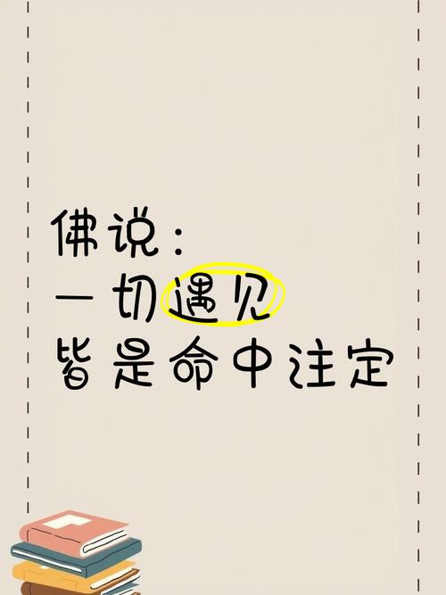 遇见什么者阝是命，这难道不是命中注定的安排吗？