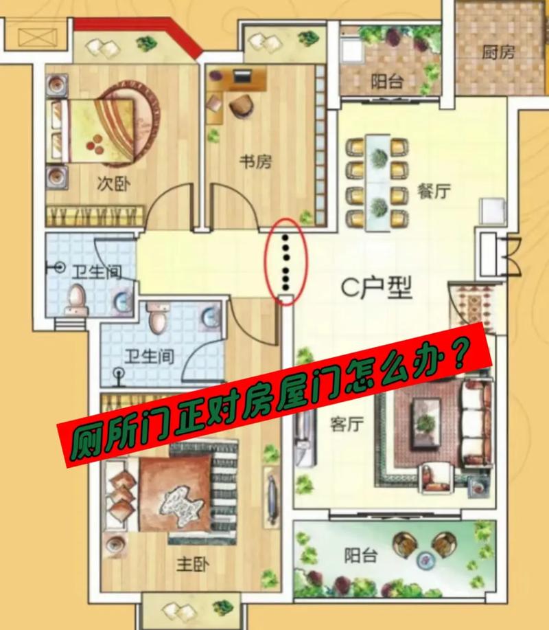 卫生间门朝北安装，这样的风水布局合适吗？
