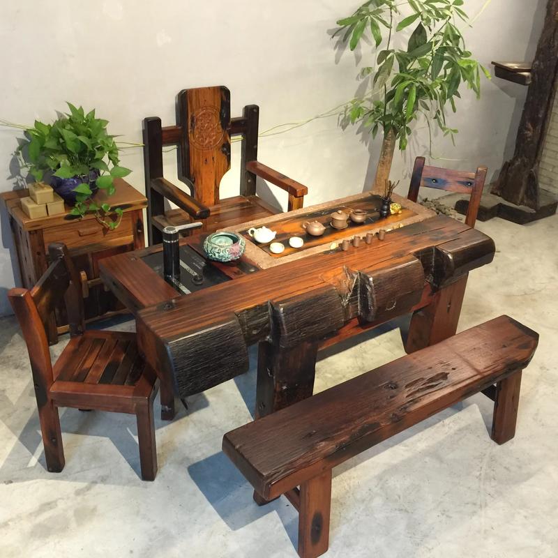 老船木茶桌摆放会影响家居风水吗？