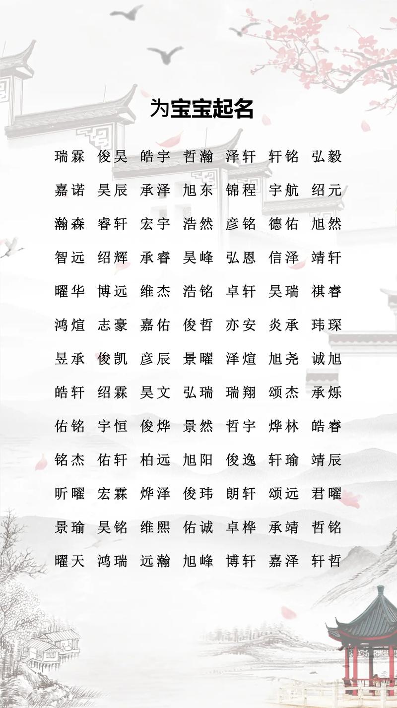 池姓男宝宝起个好听响亮的名字，有没有什么好建议？