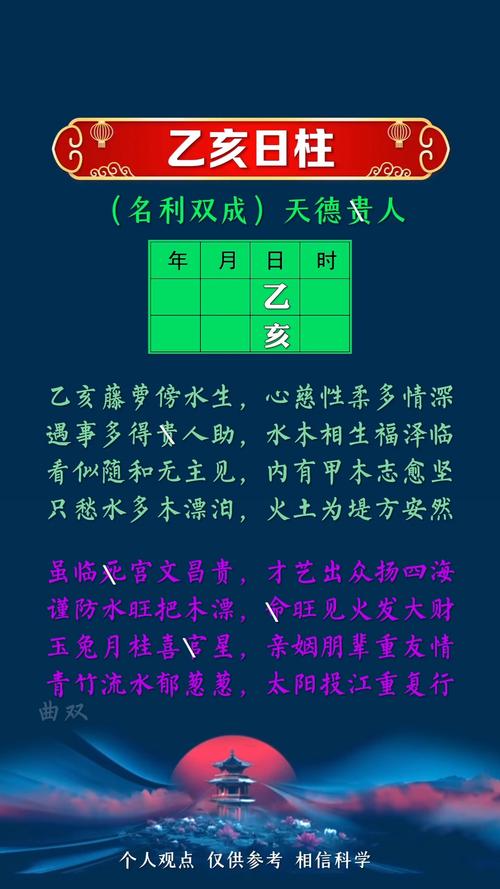 乙亥丙戌乙亥是什么命，乙亥丙戌癸酉的命理特点是什么？