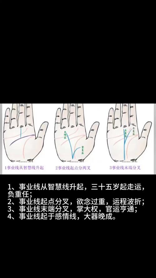 事业线忒别长，预示着什么命运或事业前景？