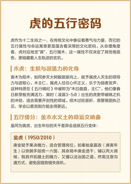 今年属虎的五行命理是什么？