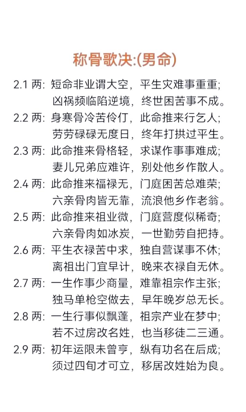 称骨轻重对命运有何影响？骨重是否代表命运更佳？