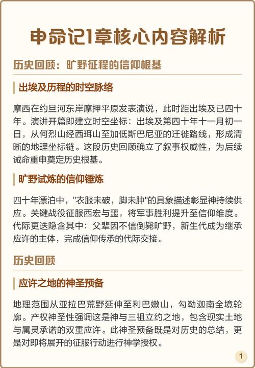 申命记的申命代表什么意义？申命记主要教训是什么？