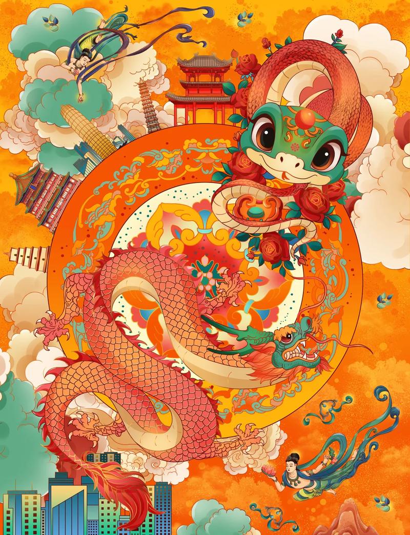 风水布局中，龙蛇元素能否相互补充形成和谐相生的最佳搭配？