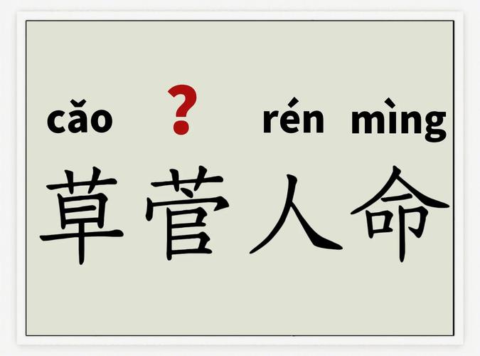 人民的命是什么读音和草菅人命的读音如何正确发音？