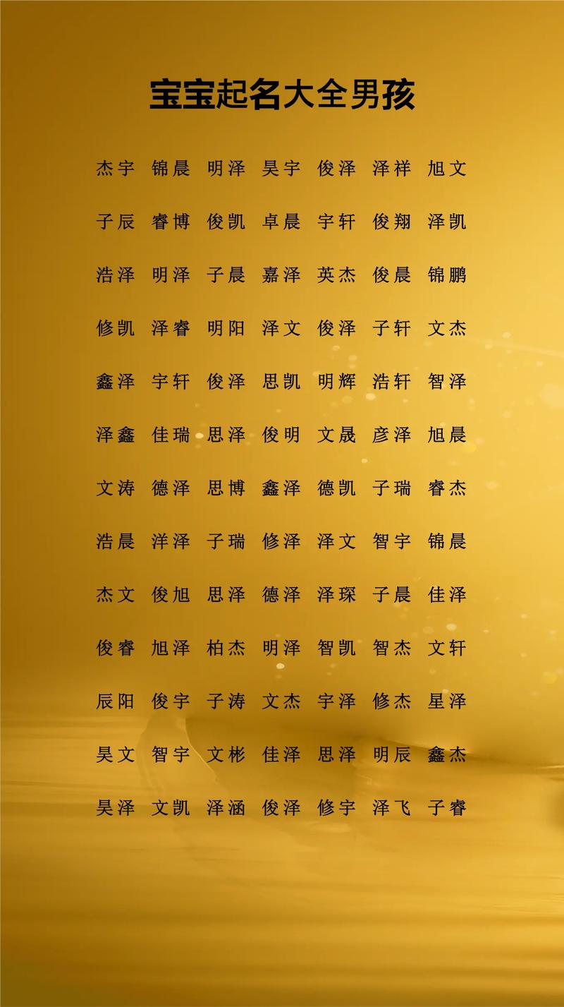 2026年出生的男宝宝名字大全有哪些推荐？